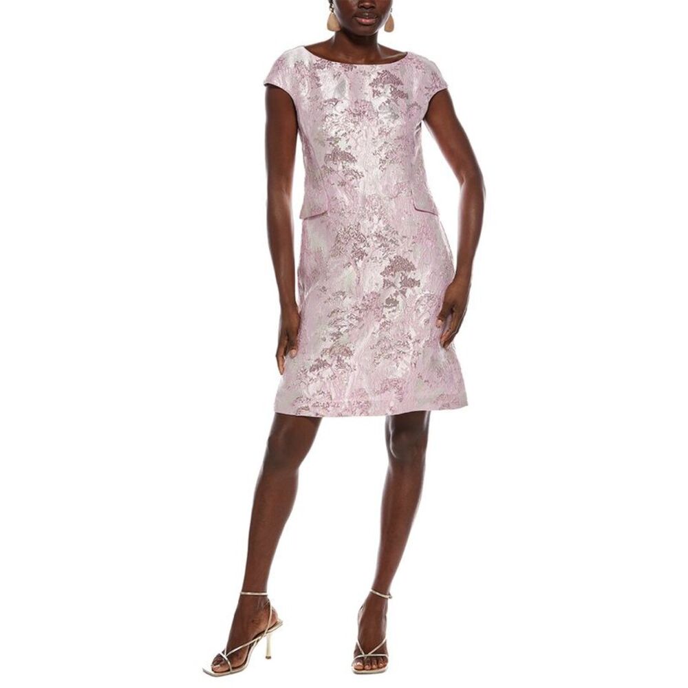 Marc Cain Womens  Textured Mini Dress, Purple